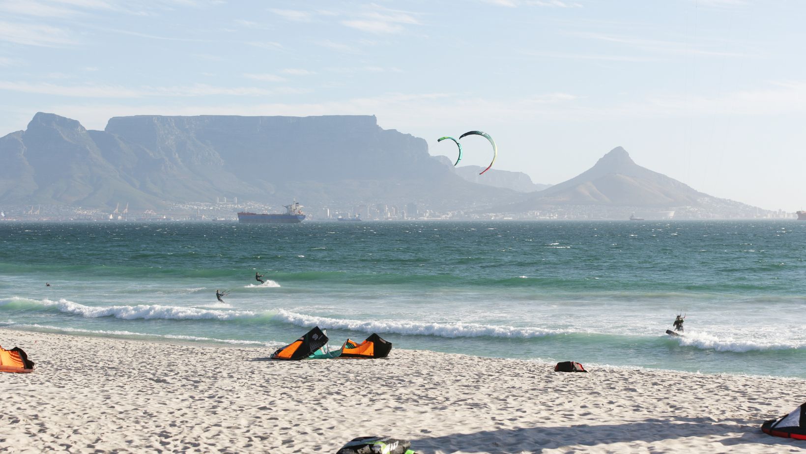 Dolphin Beach Kitesurfers
