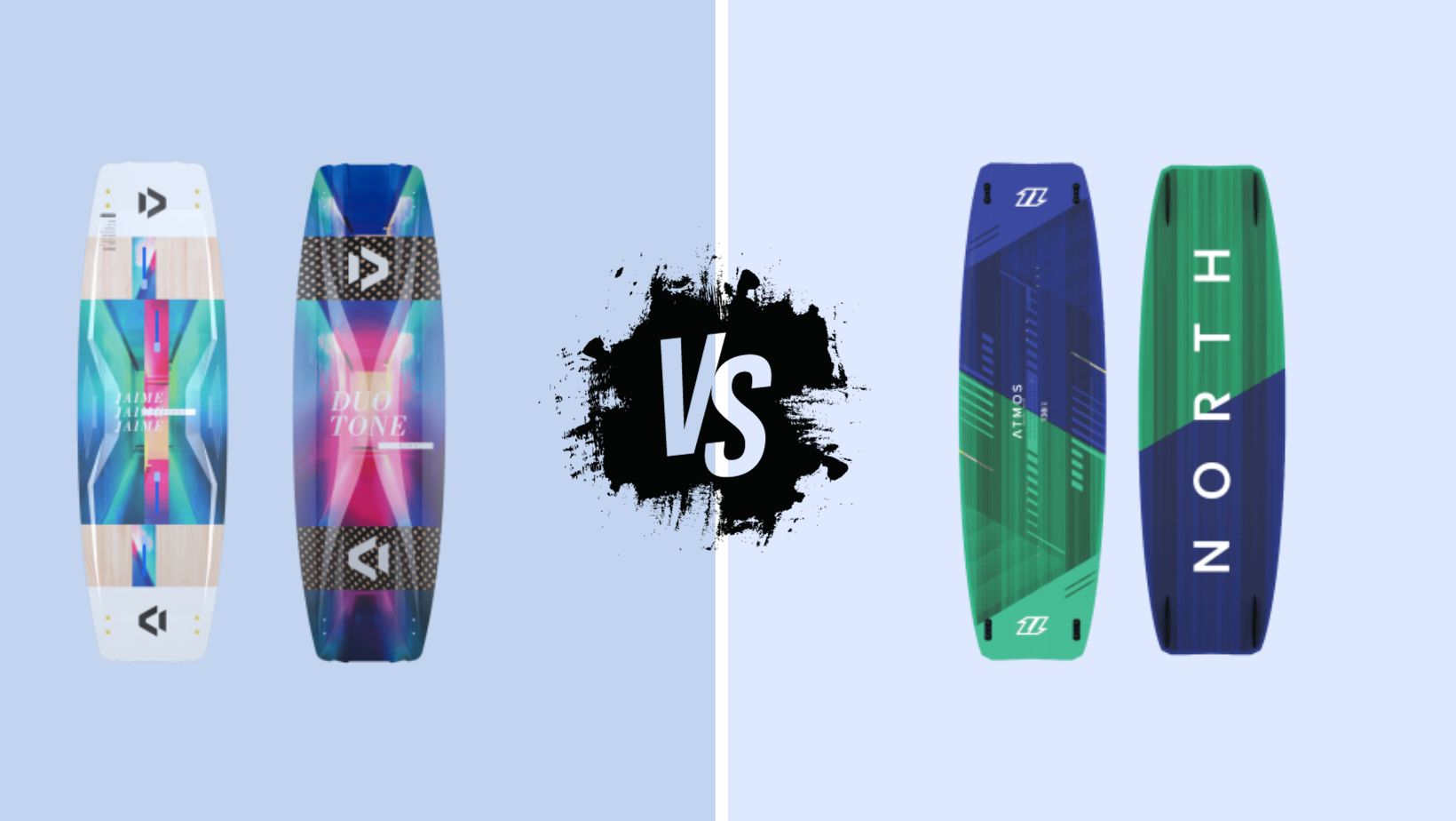 Duotone Jaime vs North Atmos Hybrid Kiteboards