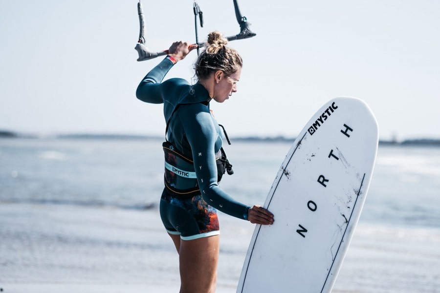 Kitesurfing Girl with WetSuit