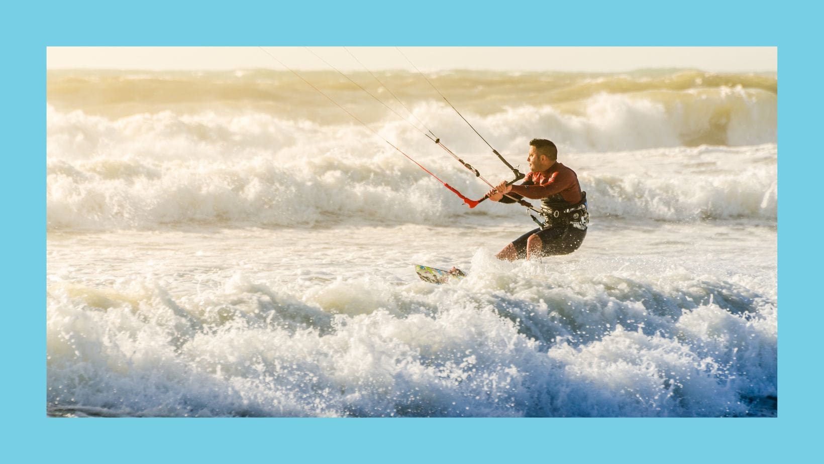 Waves quality kiteboarding